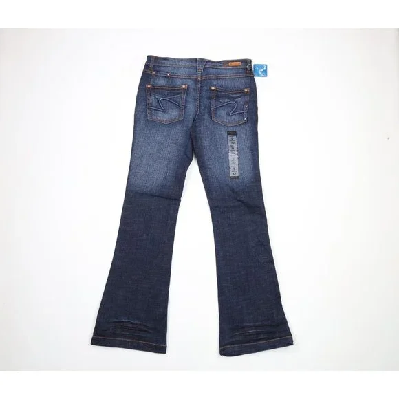 NOS Vintage Y2K Lot 29 Womens Size 9 Looney Tunes Wide Leg Flared Denim Jeans